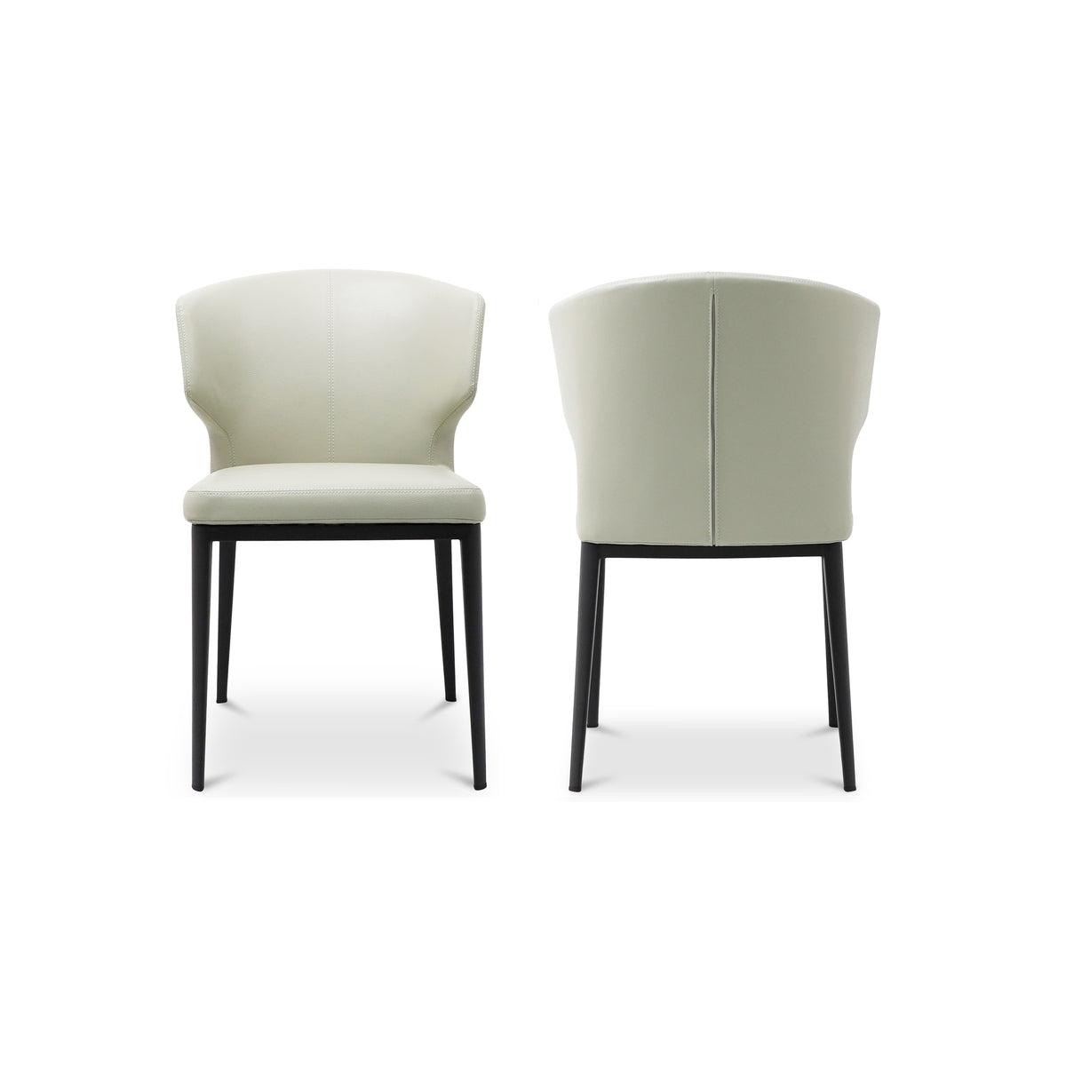 Delaney Dining Chair Beige - Set Of Two by Moe's Home