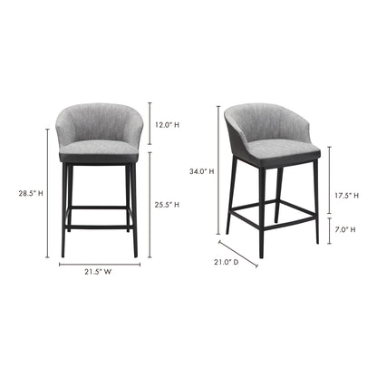 Beckett Counter Stool Grey