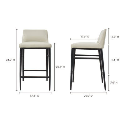 Baron Counter Stool Beige by Moe's Home