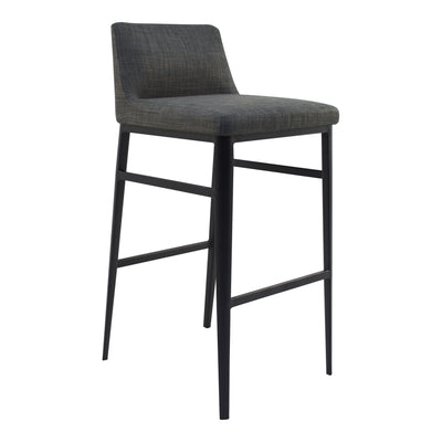 Baron Bar Stool Charcoal Grey by Moe's Home