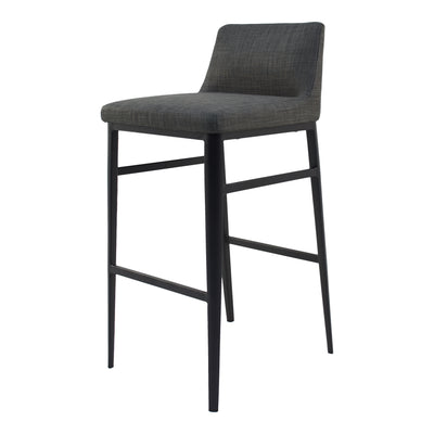 Baron Bar Stool Charcoal Grey by Moe's Home