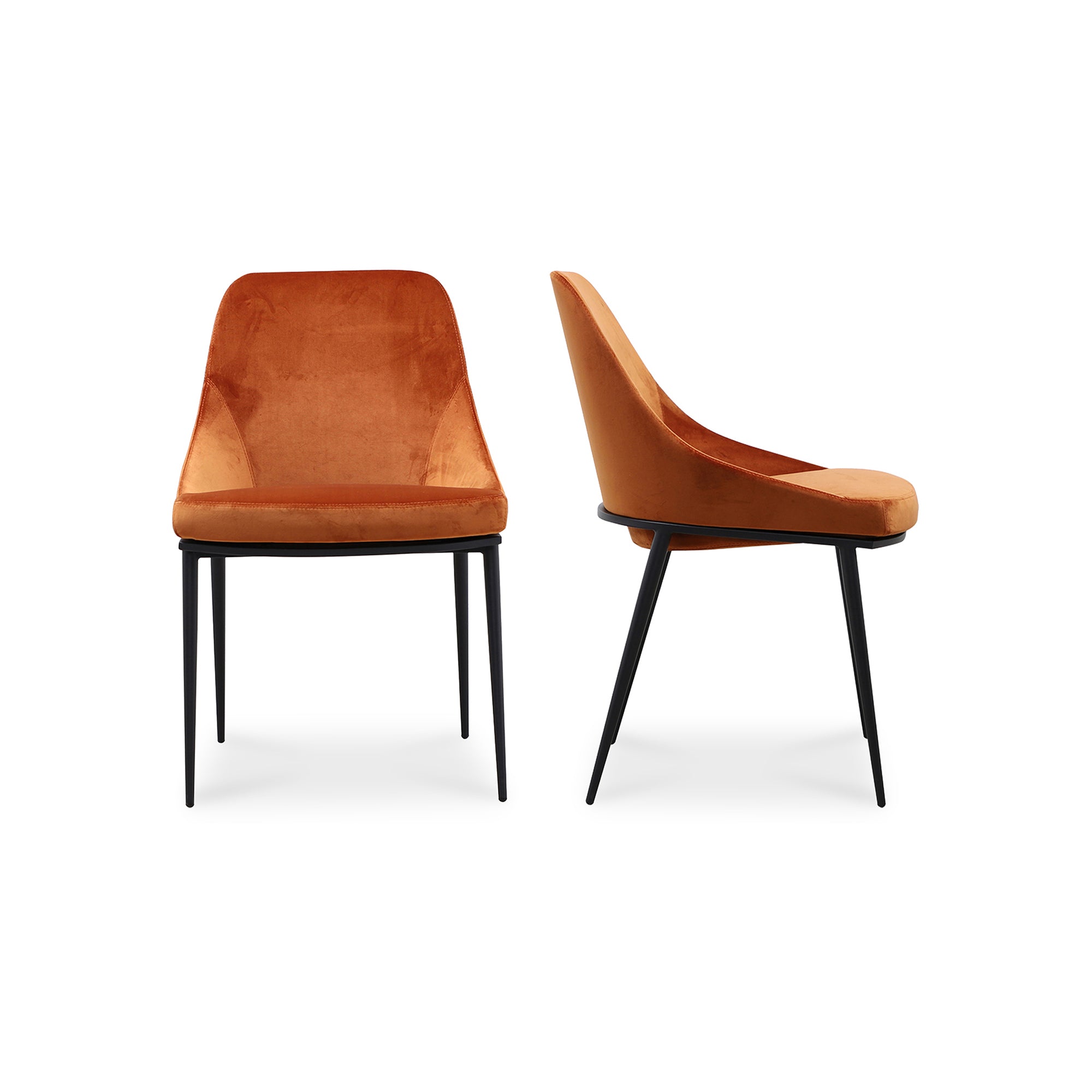 Sedona Dining Chair Amber   Set Of Two | Orange
