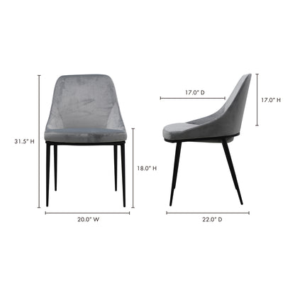 Sedona Dining Chair Grey - Set Of Two