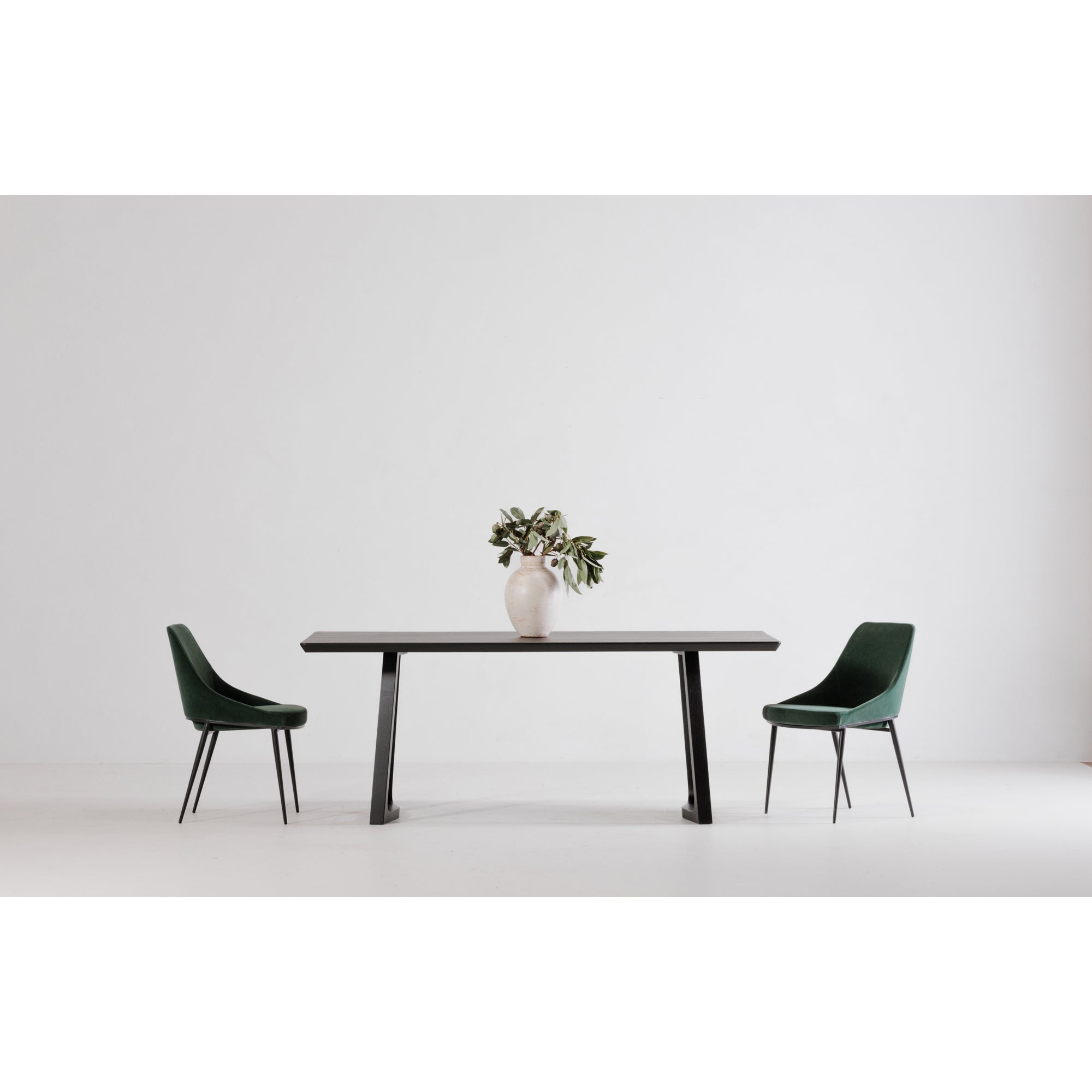 Sedona Dining Chair Green Velvet - Set Of Two