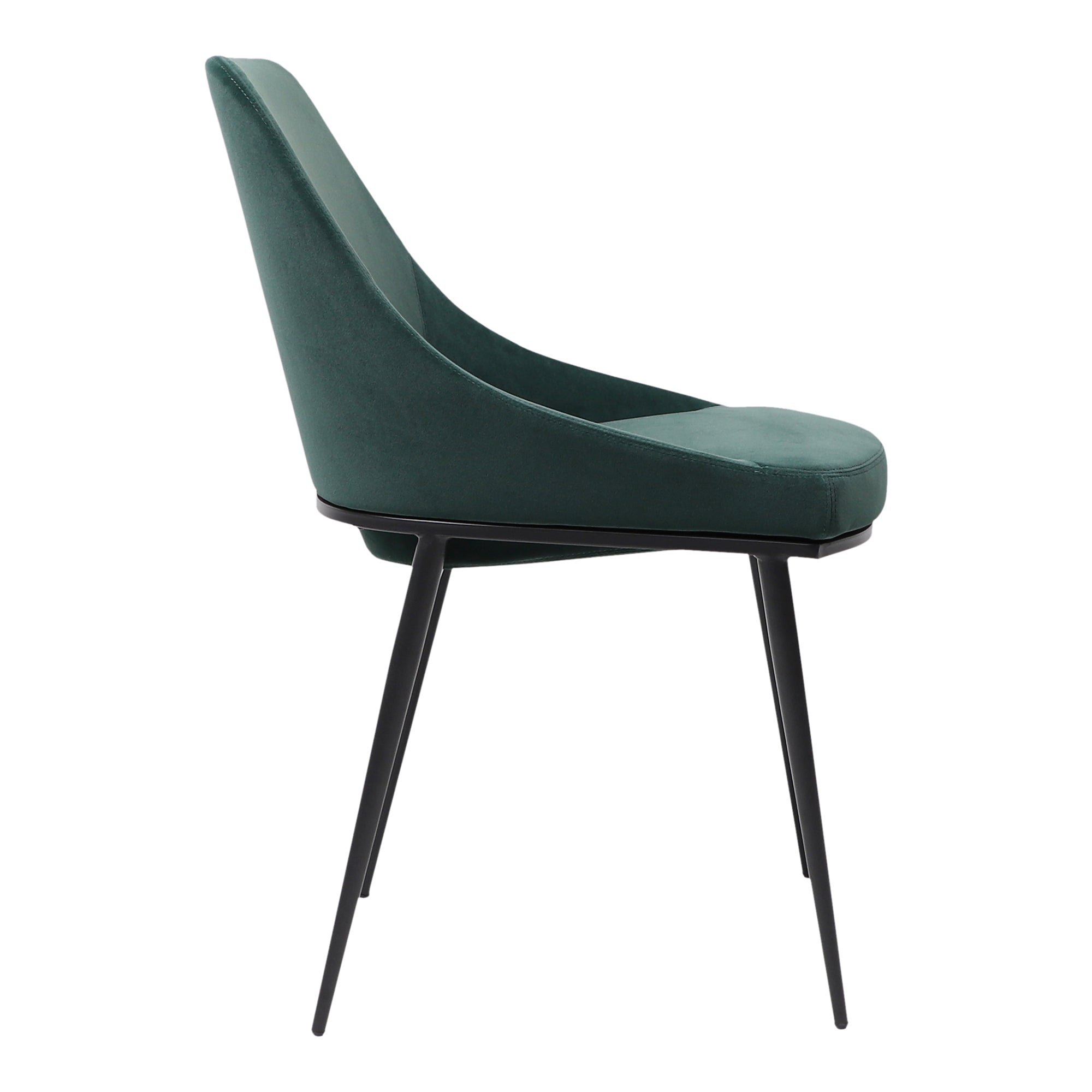 Sedona Dining Chair Green Velvet - Set Of Two