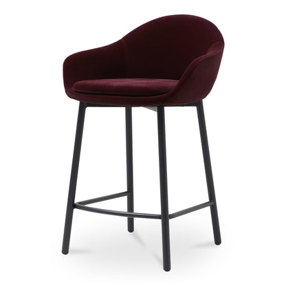 Emily Counter Stool Wine Velvet