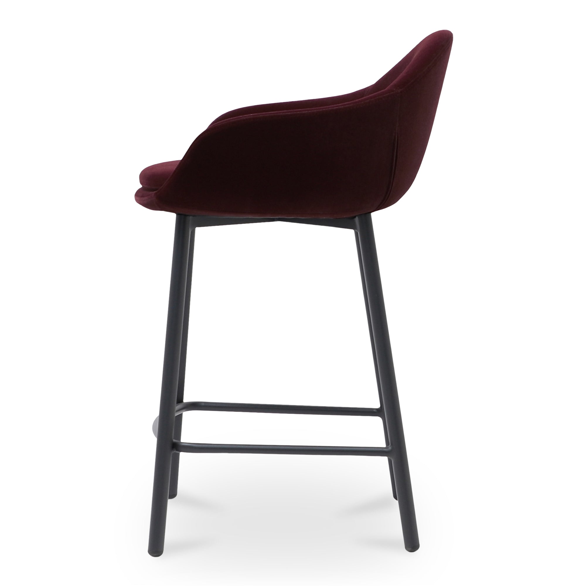 Emily Counter Stool Wine Velvet