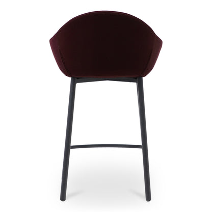 Emily Counter Stool Wine Velvet