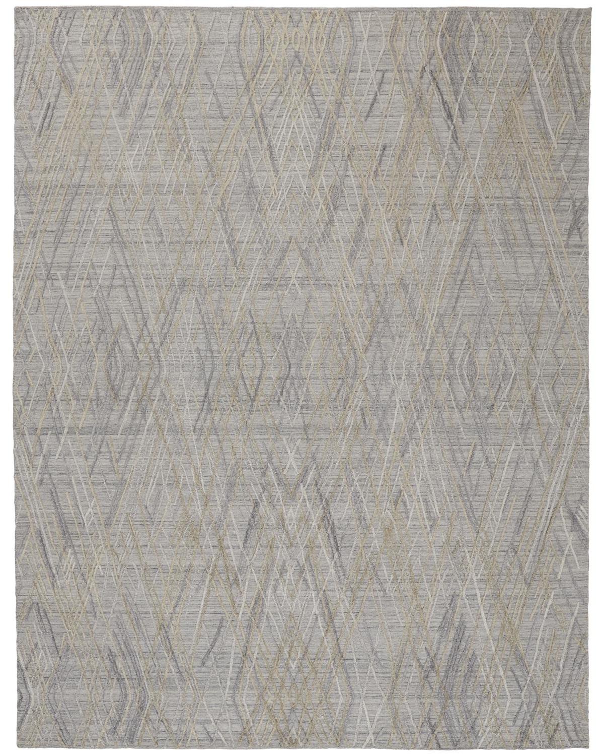 Elias 6589F Silver Rug by Feizy