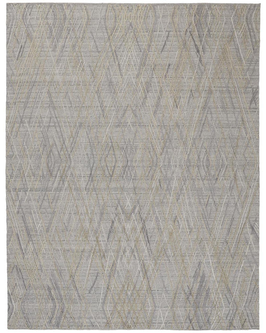Elias 6589F Silver Rug by Feizy