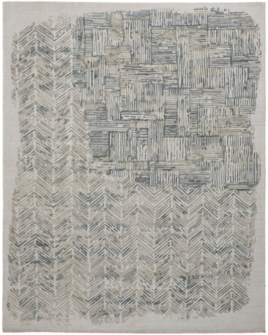 Elias 6891F Green Rug by Feizy