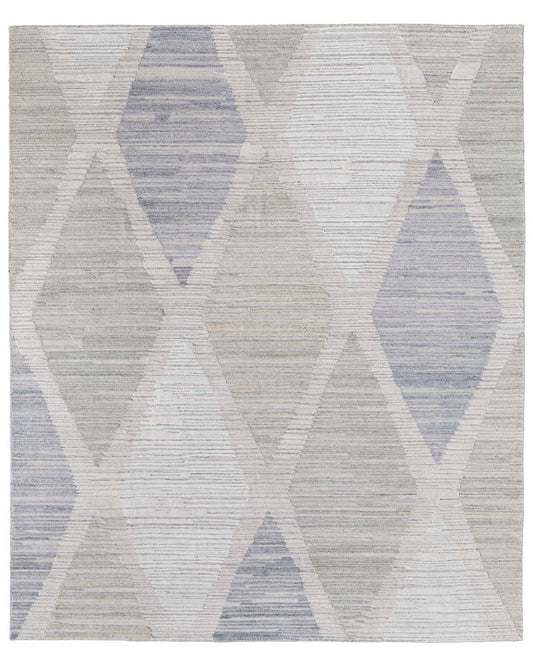 Elias 69FWF Ivory/Blue Rug by Feizy