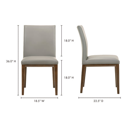 Frankie Dining Chair Grey - Set Of Two