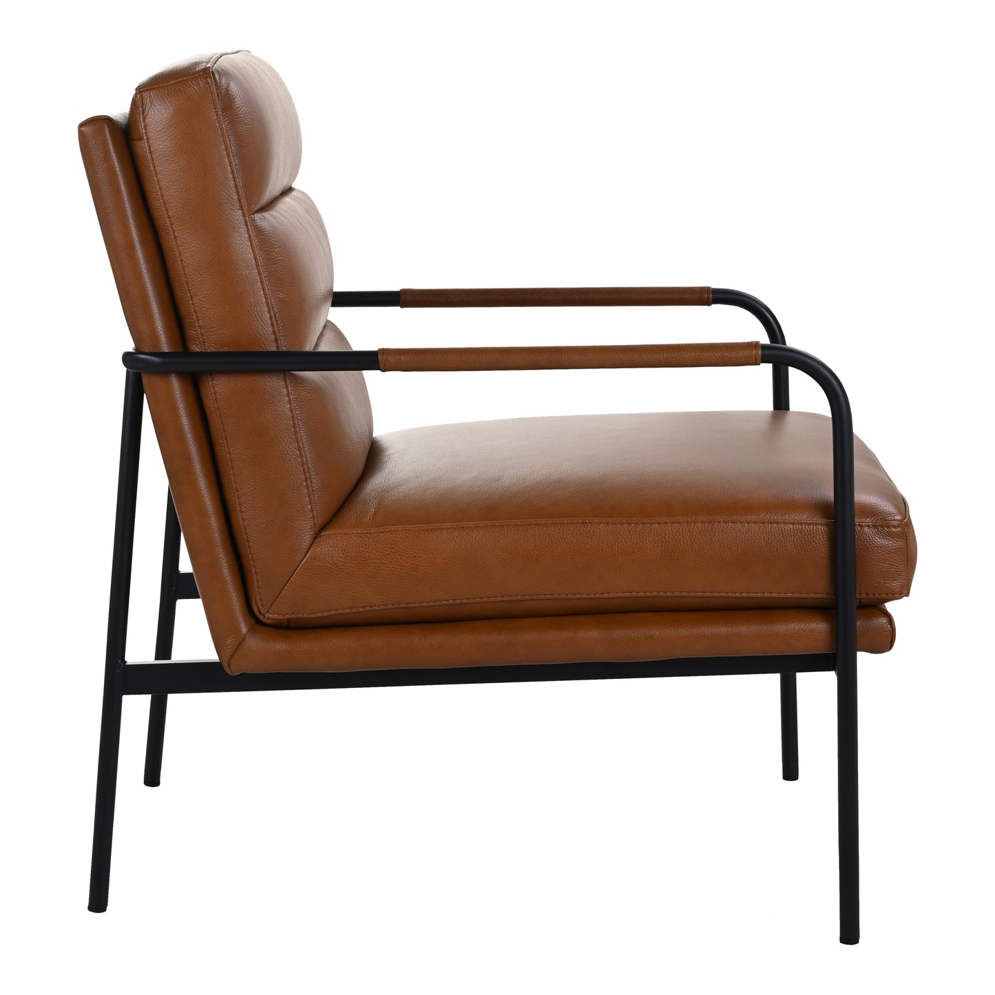 Verlaine Armchair Chestnut Brown by Moe's Home