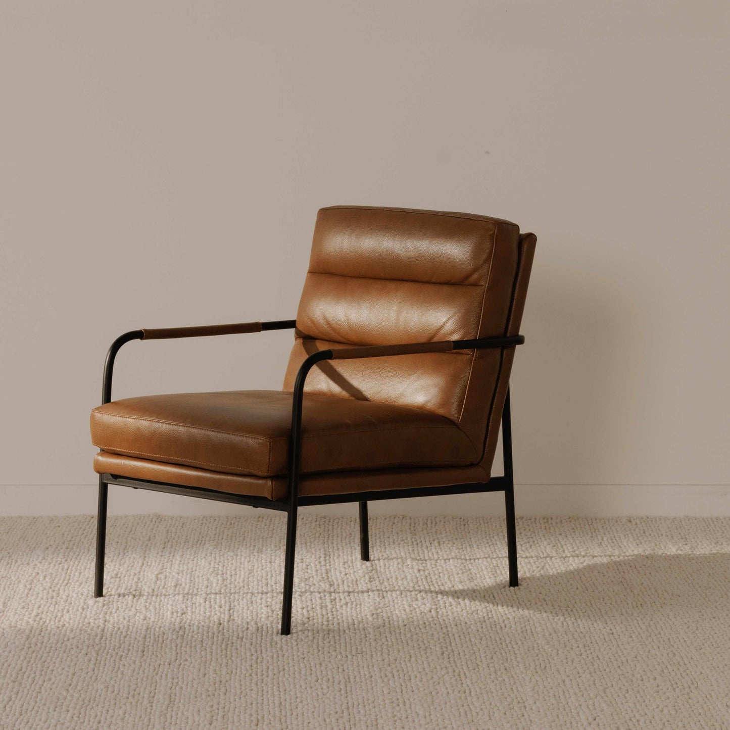 Verlaine Armchair Chestnut Brown by Moe's Home