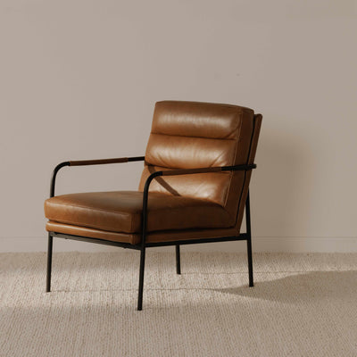 Verlaine Armchair Chestnut Brown by Moe's Home