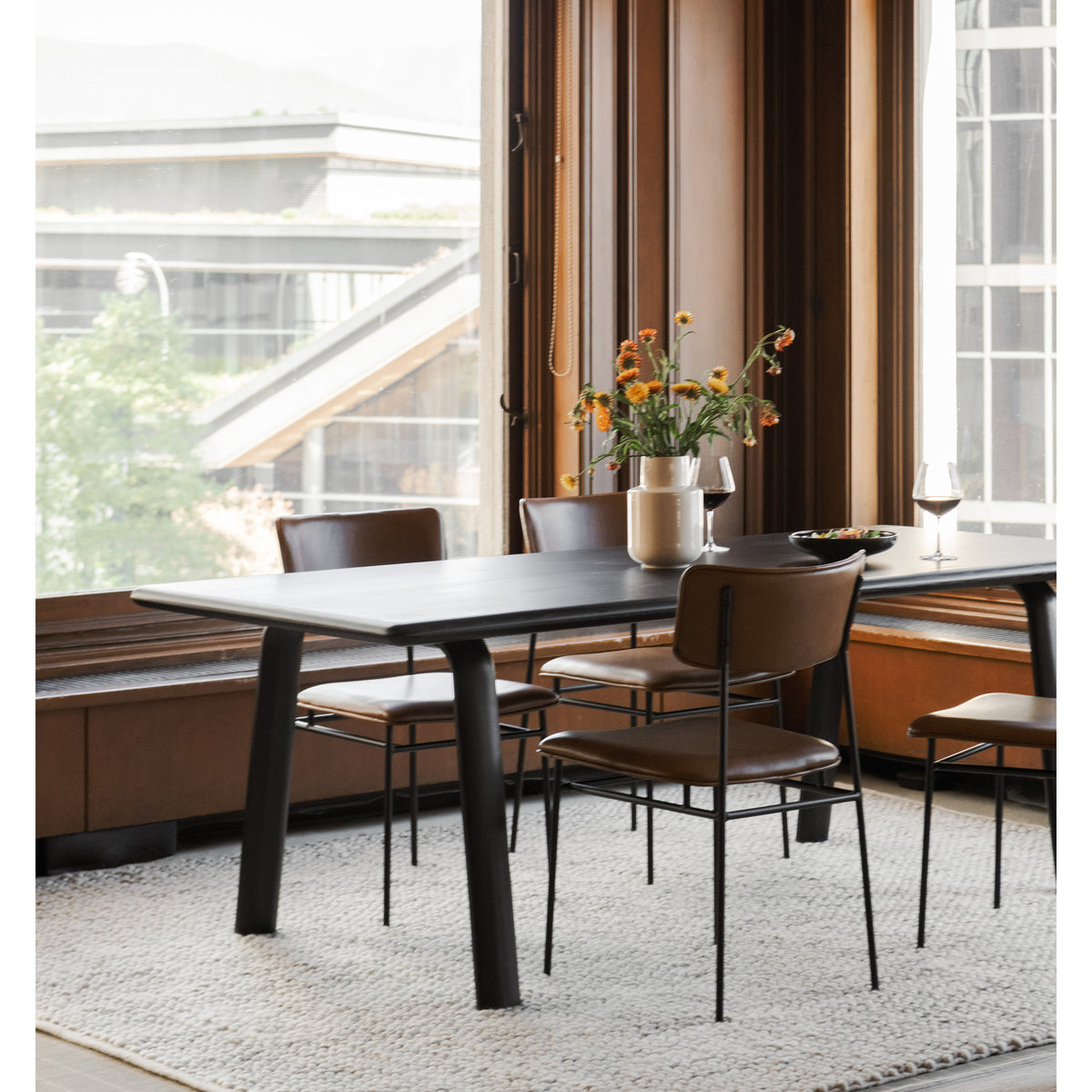 Sailor Dining Chair Brown - Set Of Two by Moe's Home