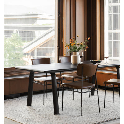 Sailor Dining Chair Brown - Set Of Two by Moe's Home