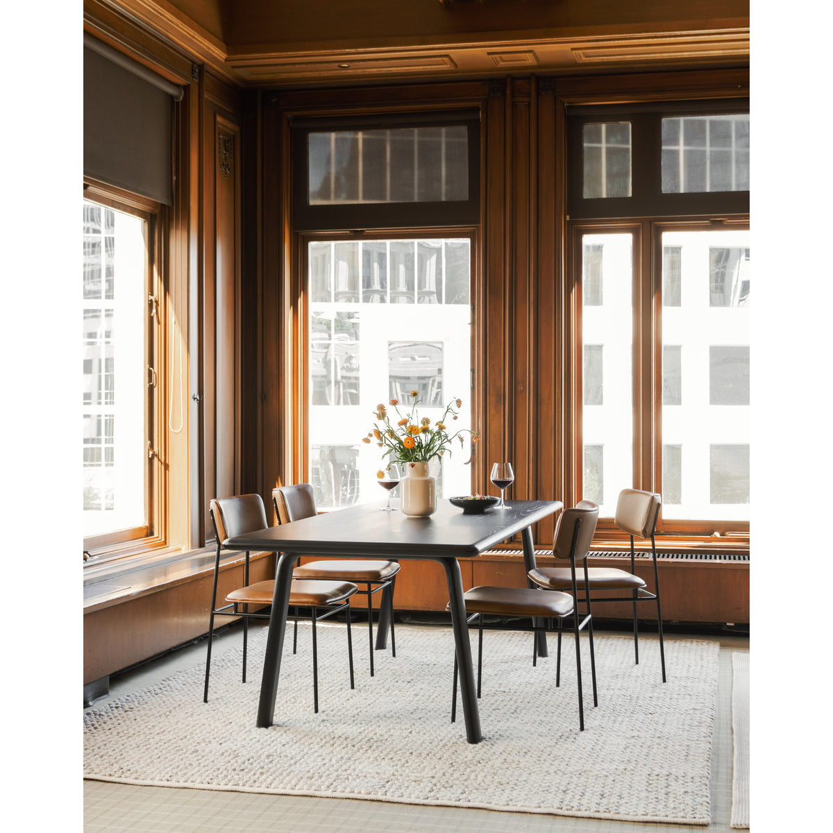 Sailor Dining Chair Brown - Set Of Two by Moe's Home