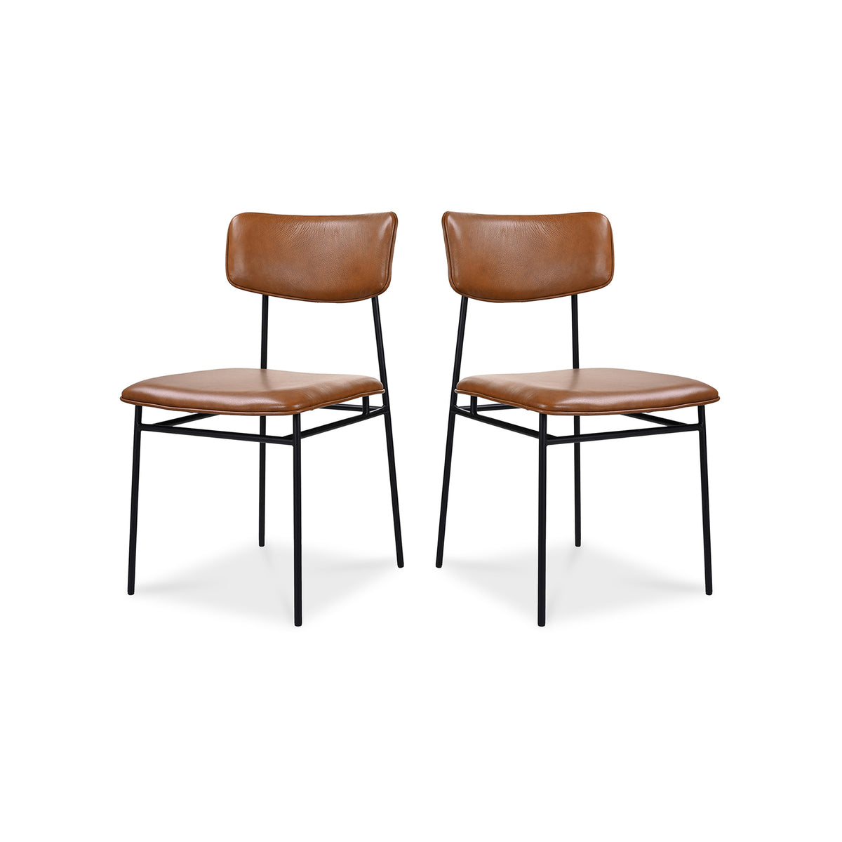 Sailor Dining Chair Brown - Set Of Two by Moe's Home