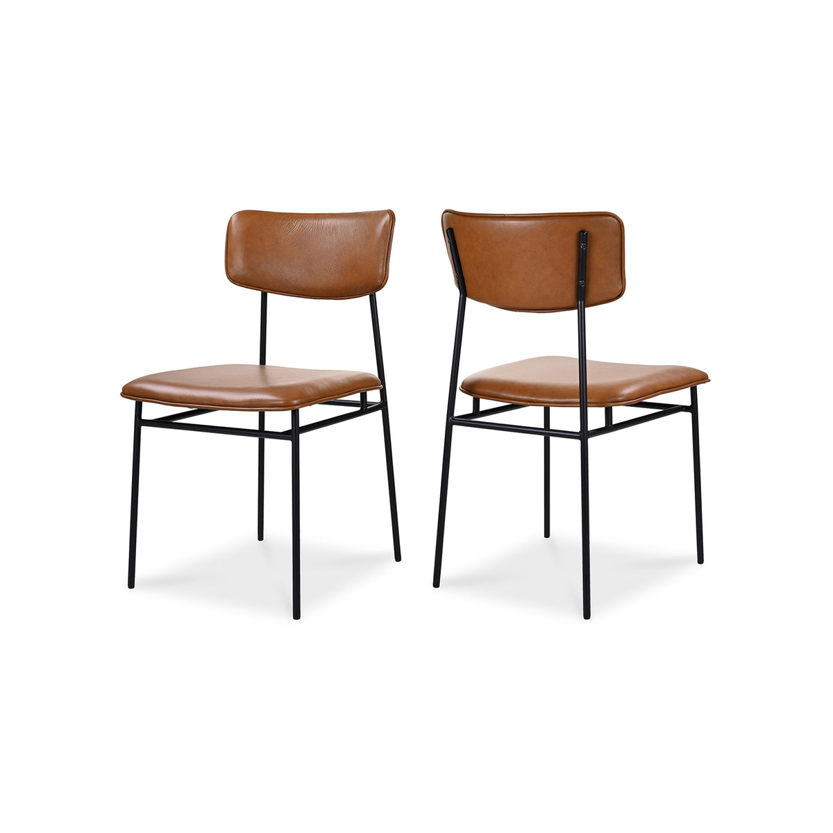 Sailor Dining Chair Brown - Set Of Two by Moe's Home