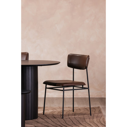 Sailor Dining Chair Dark Brown - Set Of Two