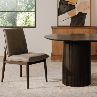 Charlie Dining Chair Dark Grey – Set Of Two by Moe's Home