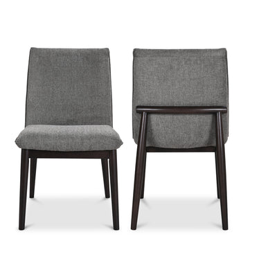 Charlie Dining Chair Dark Grey – Set Of Two by Moe's Home