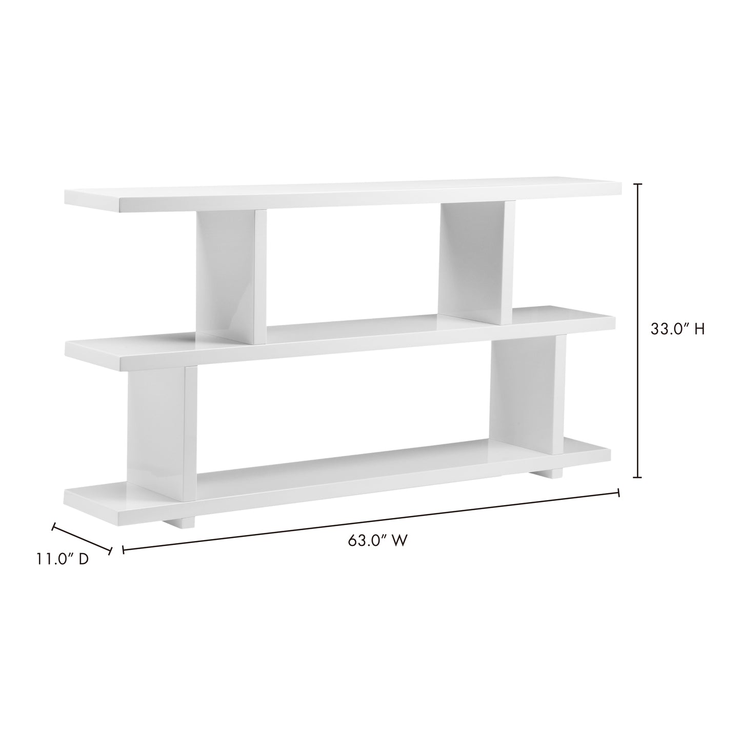 Miri Small Shelf White by Moe's Home