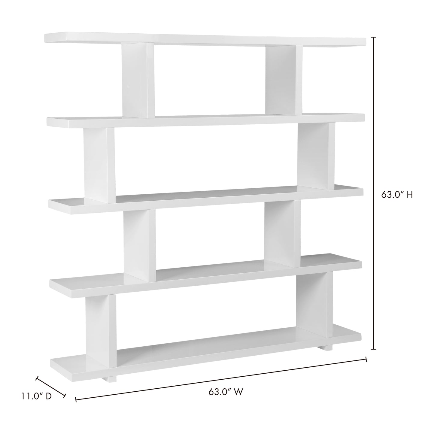 Miri Large Shelf White by Moe's Home