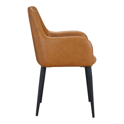 Cantata Dining Chair Tawny Vegan Leather - Set Of Two by Moe's Home