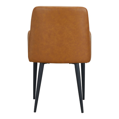 Cantata Dining Chair Tawny Vegan Leather - Set Of Two by Moe's Home