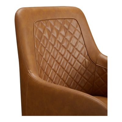 Cantata Dining Chair Tawny Vegan Leather - Set Of Two by Moe's Home