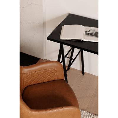 Cantata Dining Chair Tawny Vegan Leather - Set Of Two by Moe's Home