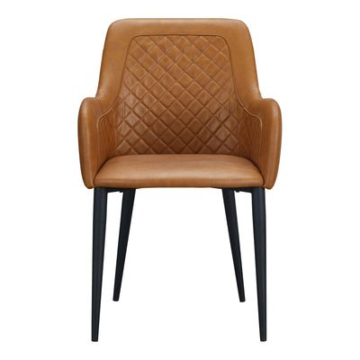 Cantata Dining Chair Tawny Vegan Leather - Set Of Two by Moe's Home
