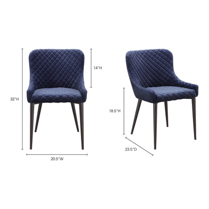 Etta Dining Chair Navy Blue