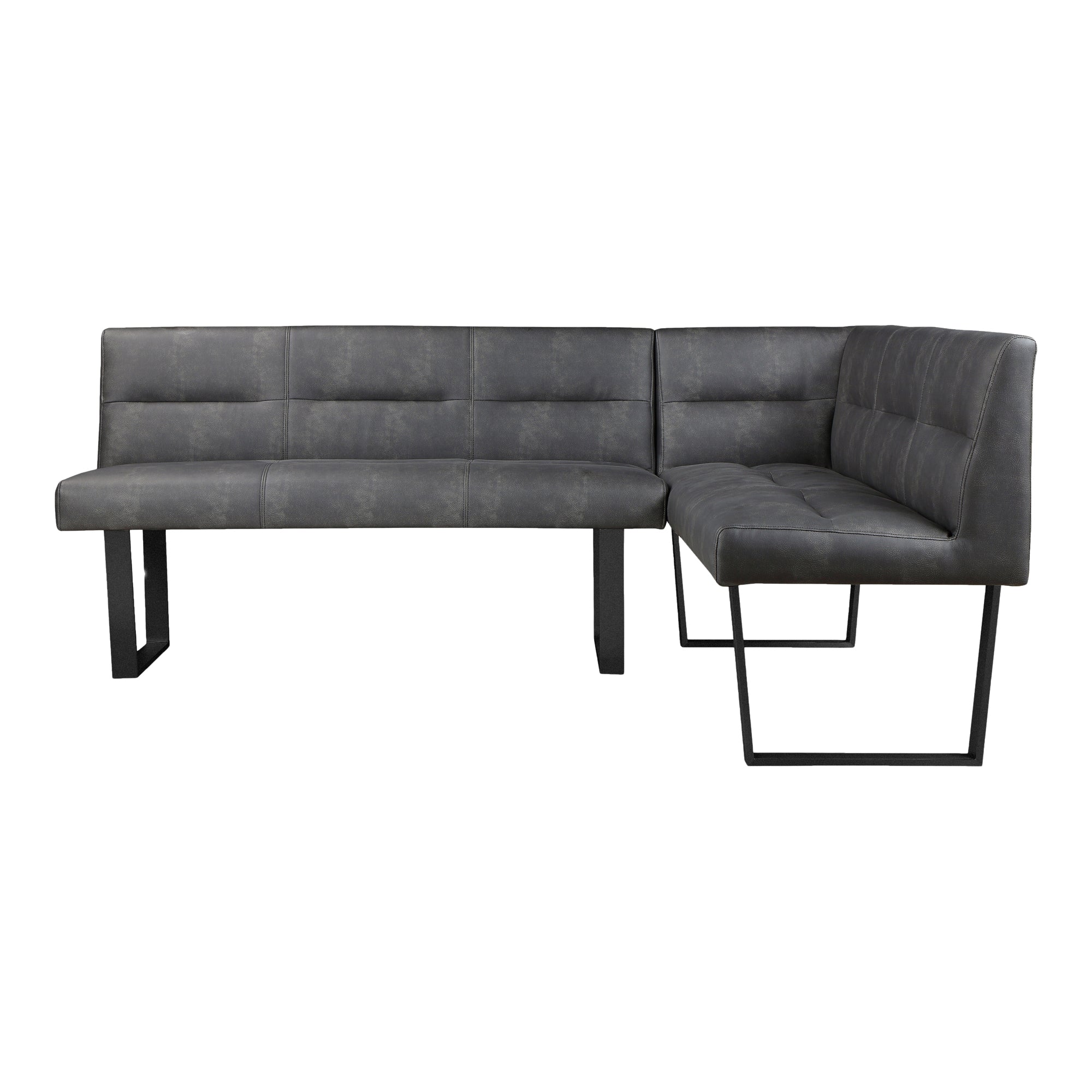 Hanlon Corner Bench Dark Grey | Grey