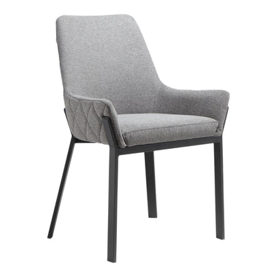 Lloyd Dining Chair Dark Grey - Set Of Two by Moe's Home