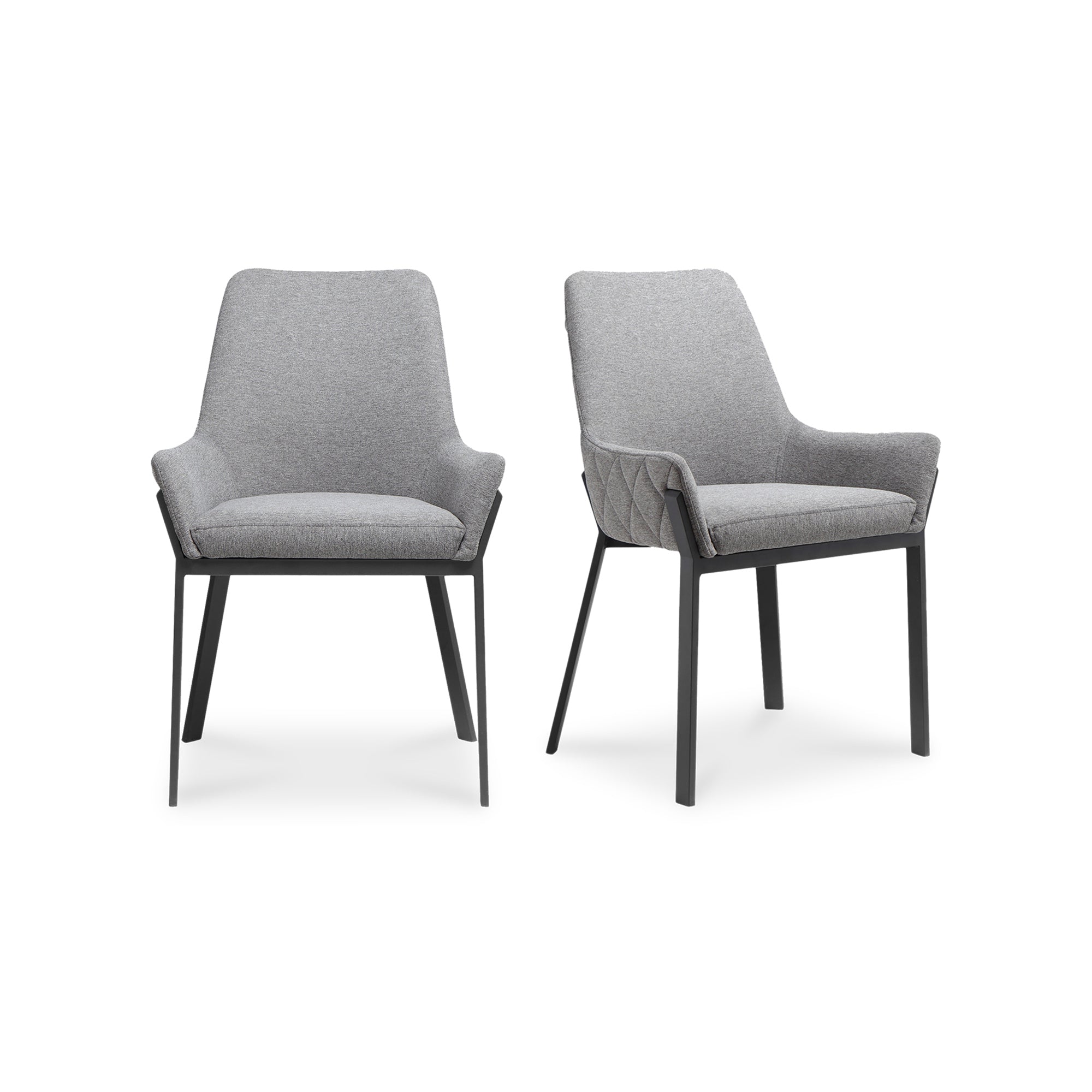 Lloyd Dining Chair Dark Grey   Set Of Two | Grey