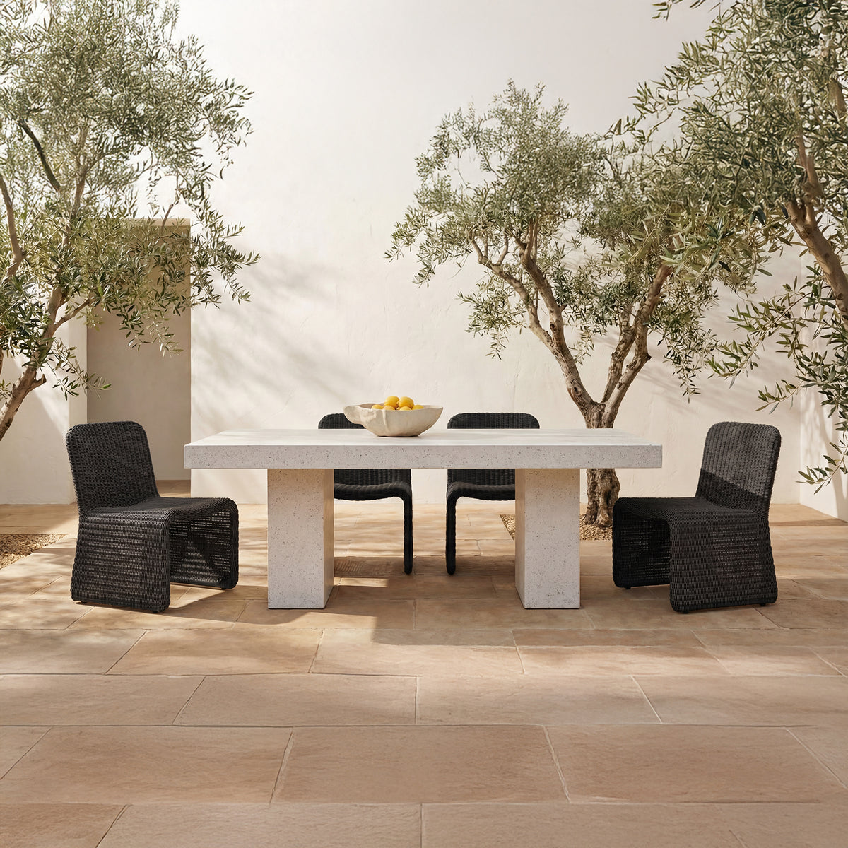 Ella Outdoor Dining Chair Charcoal-Set of Two by Moe's Home