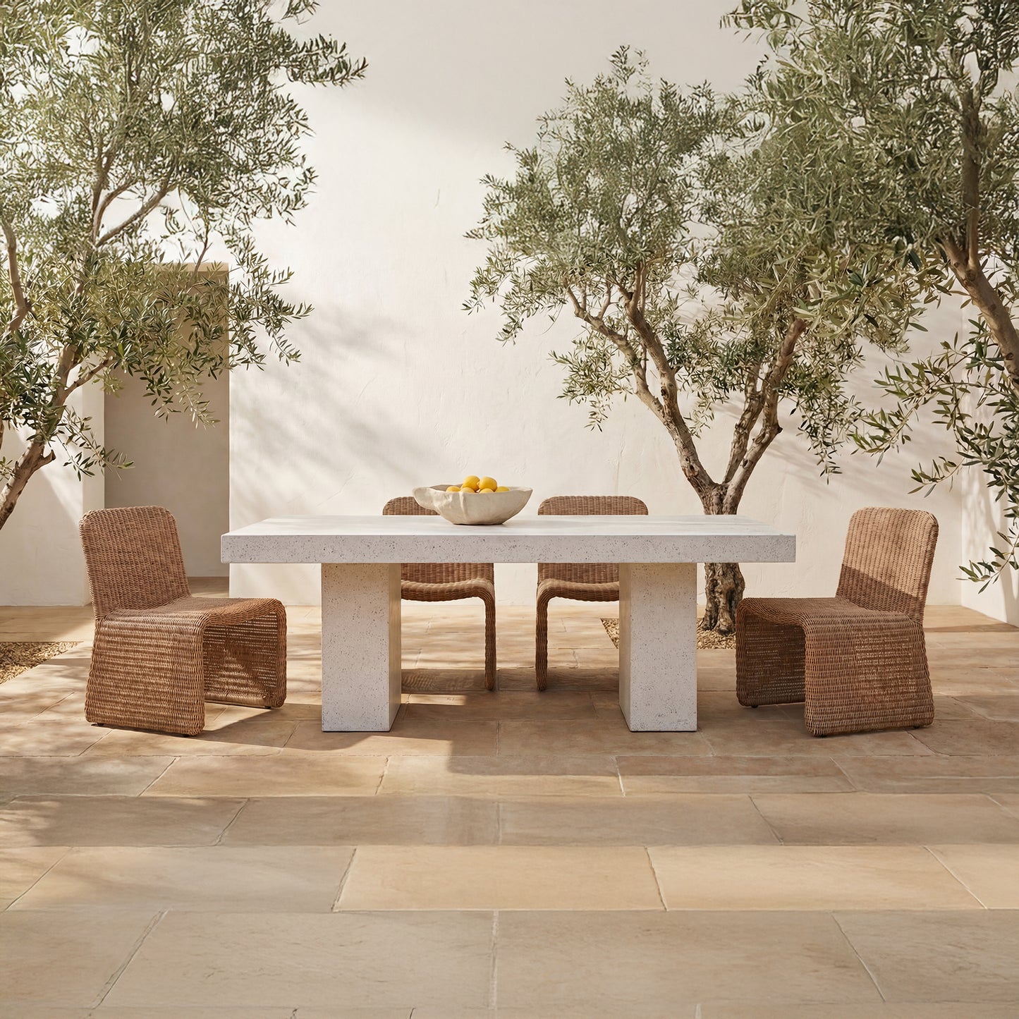Ella Outdoor Dining Chair Natural-Set of Two by Moe's Home