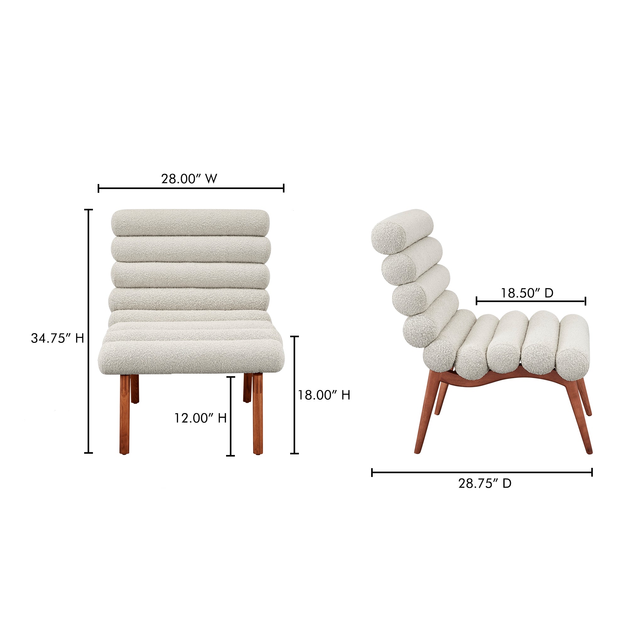 Arlo Accent Chair Off White