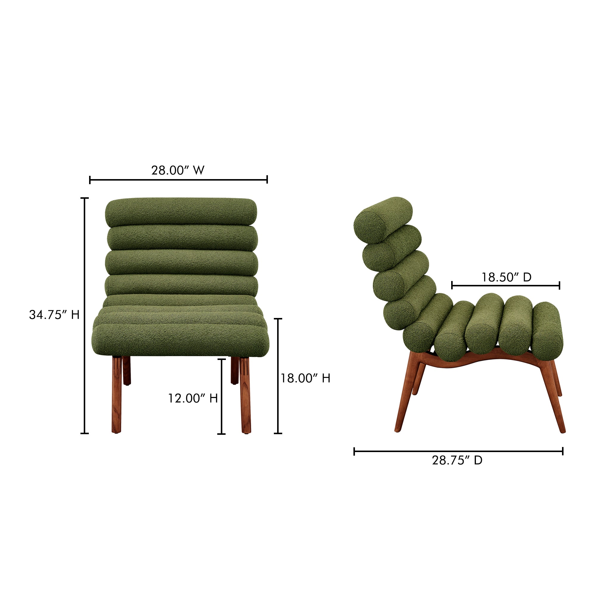 Arlo Accent Chair Dark Green