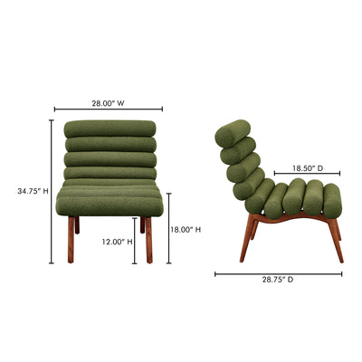 Arlo Accent Chair Dark Green by Moe's Home