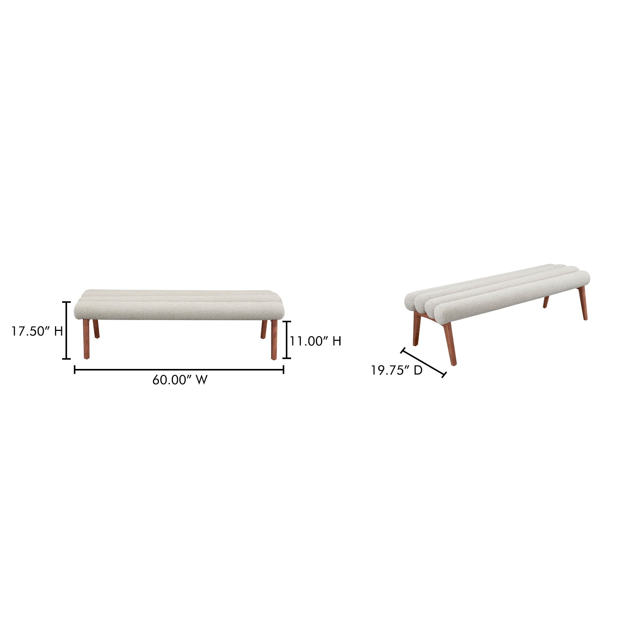 Arlo Bench Off White