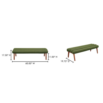 Arlo Bench Dark Green