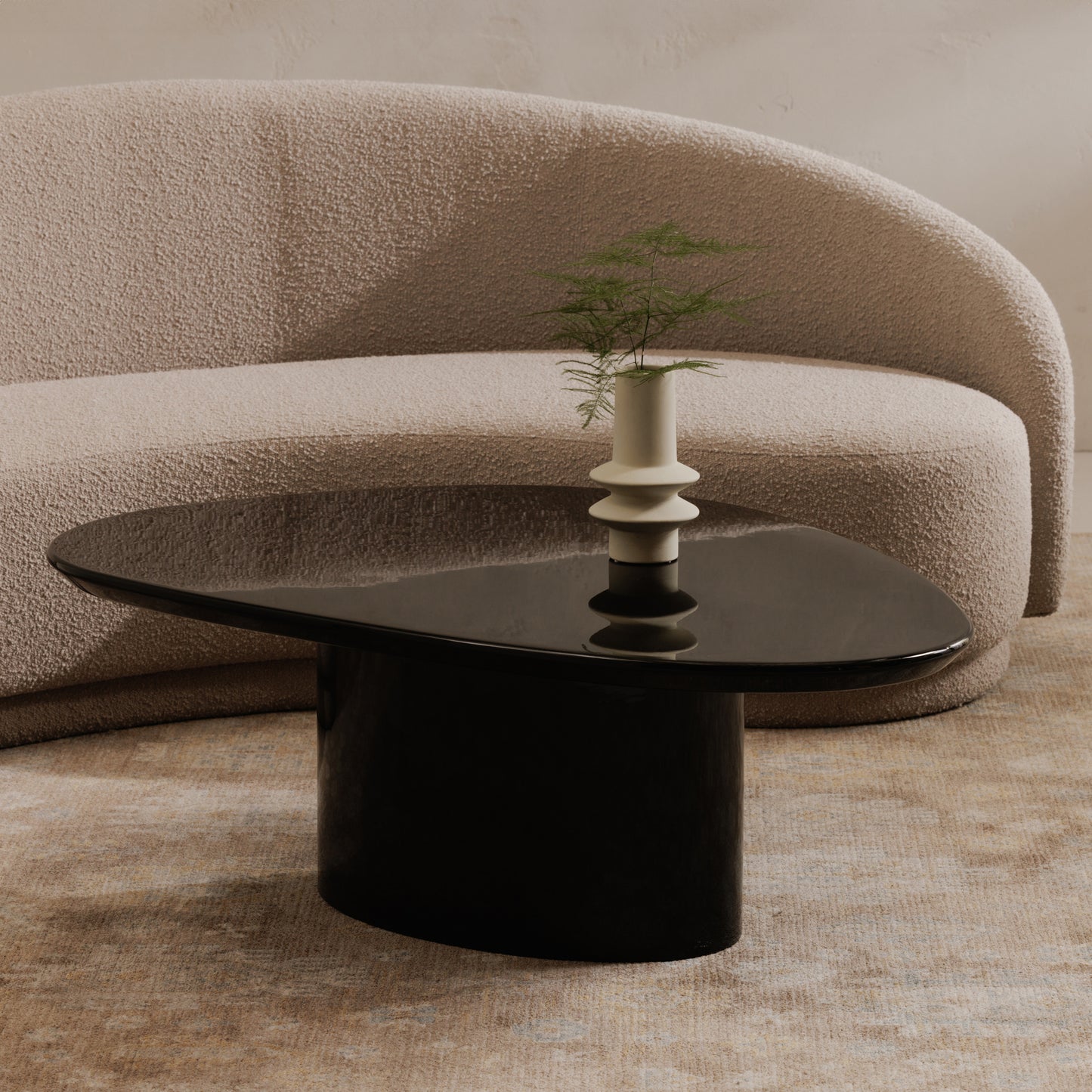 Eden Coffee Table Black Lacquer by Moe's Home