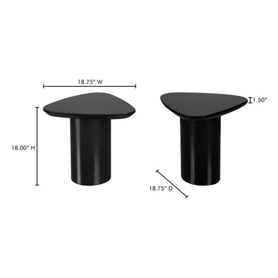 Eden Accent Table Black Lacquer by Moe's Home