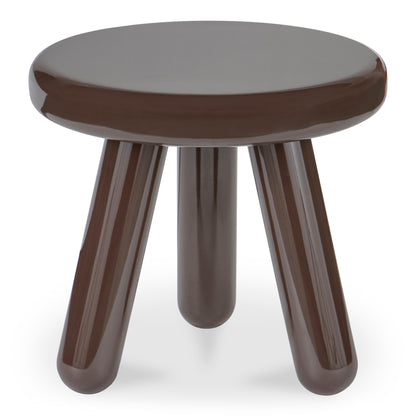 Joy Accent Table Dark Brown Lacquer | Brown