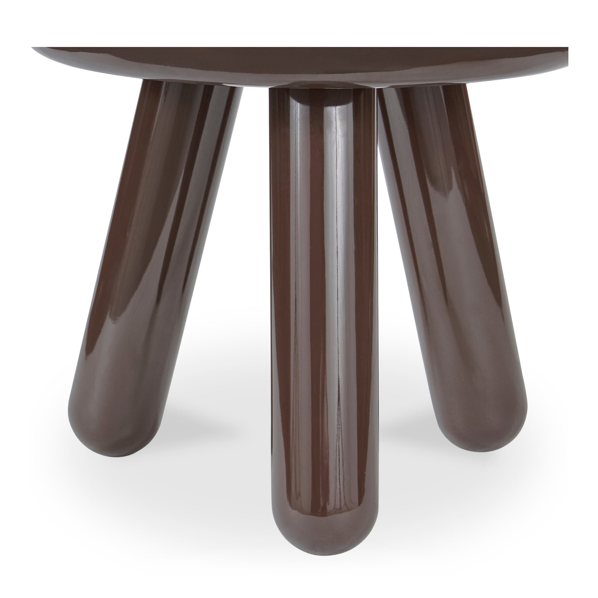 Joy Accent Table Dark Brown Lacquer